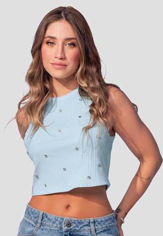 Blusa Mujer Azul Baby Mp 107855 MP