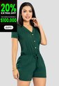 Enterizo Corto Mujer Verde Pino Mp 111079 de MP