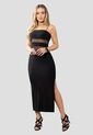 Vestido Largo Mujer Negro Mp 113869 de MP