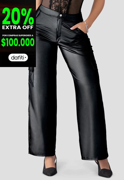 Pantalón Mujer Negro Mp 110268