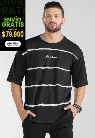 Camiseta Hombre Negro Mp 101221 MP
