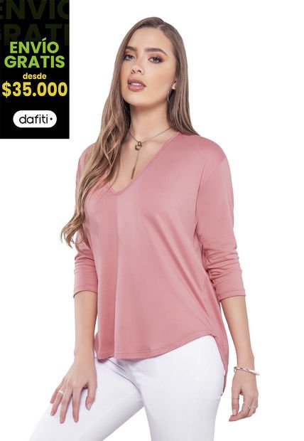Camiseta Mujer Palo De Rosa Mp 16856