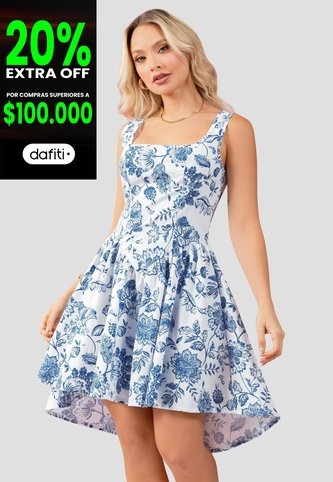 Vestido Corto Mujer Estampado Mp 111270 MP
