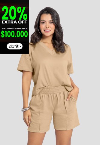 Conjunto Mujer Latte Mp 110863 MP