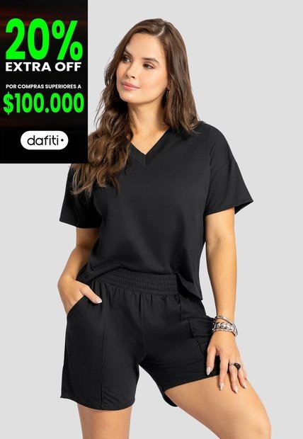 Conjunto Mujer Negro Mp 110863