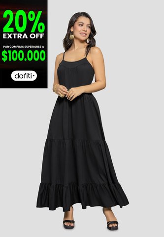 Vestido Mujer Negro Mp 110866 MP