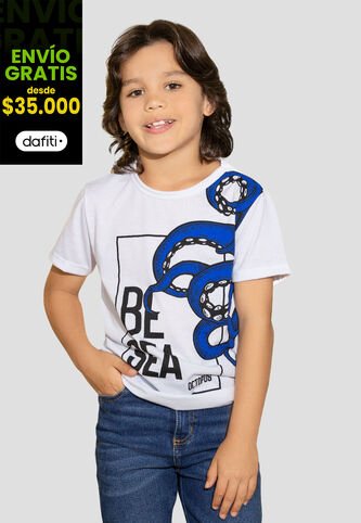 Camiseta Paq X2 Niños Infantil Bicolor Mp 105433 MP