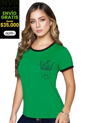 Camiseta Mujer Verde Mp 32720 MP