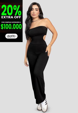 Enterizo Largo Mujer Negro Mp 110792 MP