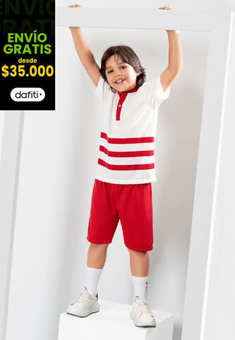Conjunto Infantil Masculino Rojo Mp 104851 MP