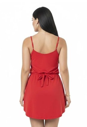 Vestido Corto Mujer Rojo Mp 5946