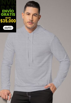 Buzo Hombre Gris Mp 393