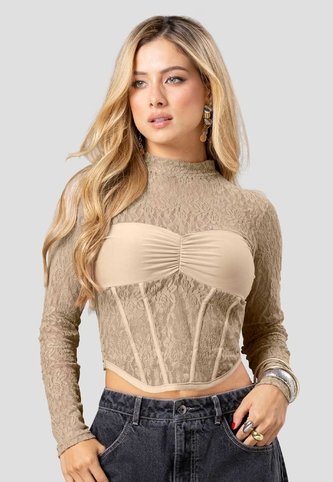 Blusa Mujer Latte Mp 115860 MP