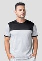 Camiseta Hombre Gris Jaspe-Negro Mp 115907 de MP