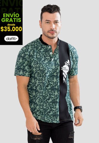 Polo Hombre Verde Mp 104554 MP