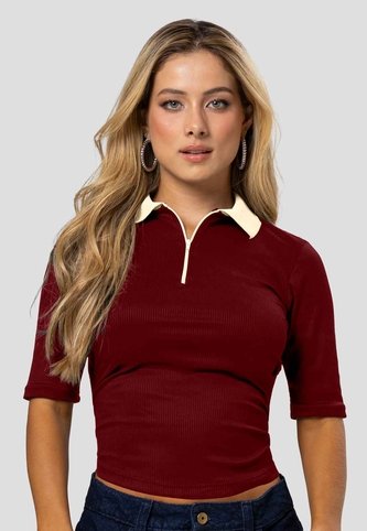 Polo Mujer Merlot Mp 115857 MP
