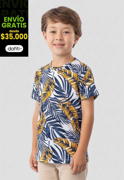 Camiseta Infantil Masculino Estampado Mp 113091