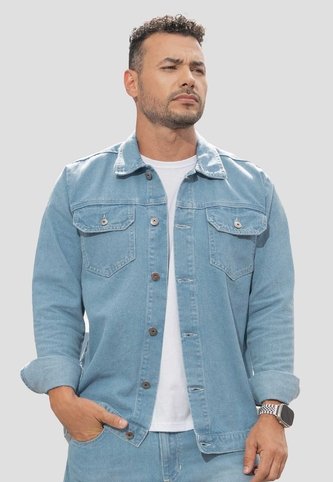 Chaqueta Hombre Azul Claro Mp 115715 MP