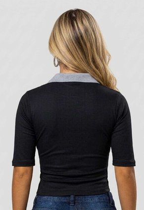 Polo Mujer Negro Mp 115857