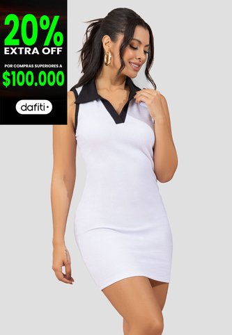 Vestido Mujer Blanco Mp 110502 MP