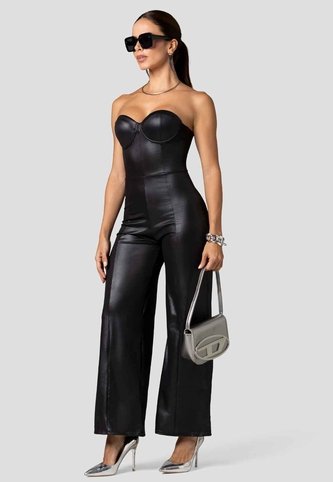 Enterizo Largo Mujer Negro Mp 115871 MP