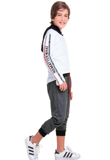 Conjunto Infantil Masculino Multicolor Blanco Negro Cross MP