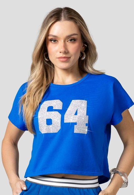 Camiseta Mujer Azul Electrico Mp 115874