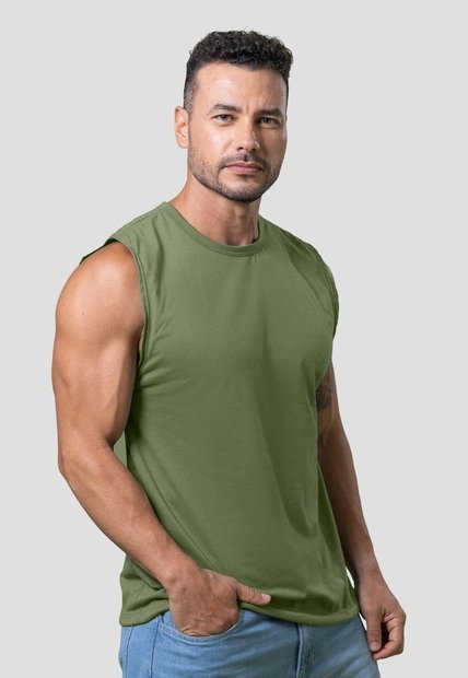 Camisilla Hombre Aceituna Mp 353