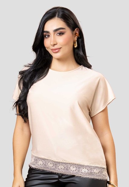 Camiseta Mujer Crema Mp 115862