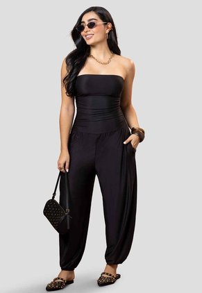 Enterizo Largo Mujer Negro Mp 115868