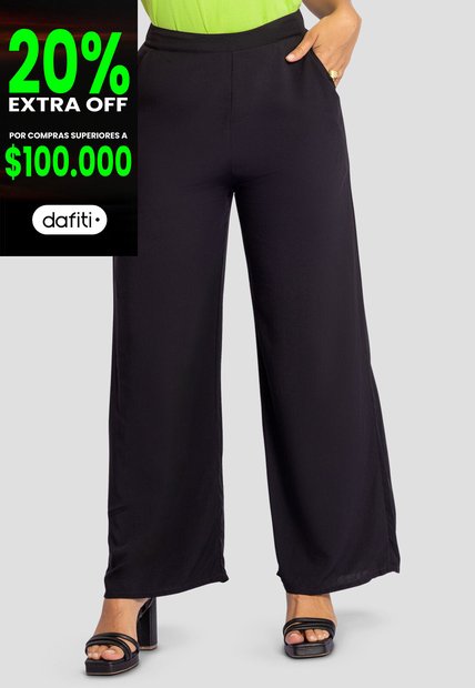 Pantalón Mujer Negro Mp 110430