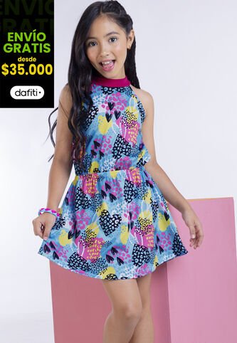 Vestido Infantil Femenino Multicolor Mp 3802 MP