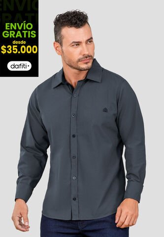 Camisa Hombre Gris Oscuro Mp 105653 MP