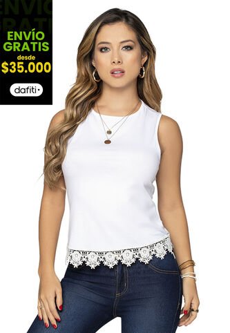 Camiseta Mujer Blanco Mp 7747 MP