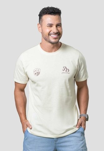 Camiseta Hombre Crema Mp 115909 MP