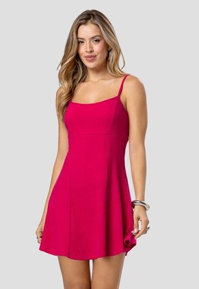 Vestido Corto Mujer Magenta Vivo Mp 107383