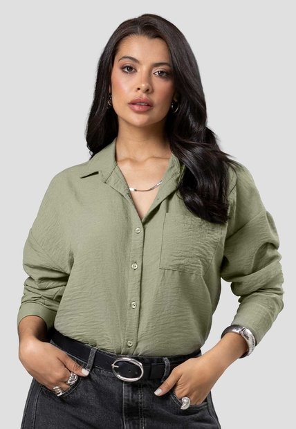 Camisa Mujer Aceituna Mp 115825