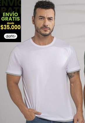Camiseta Hombre Blanco Mp 389