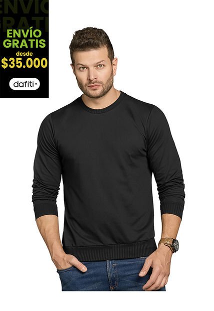 Buzo Hombre Negro Mp 89493