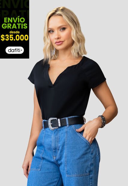 Blusa Mujer Negro Mp 104190