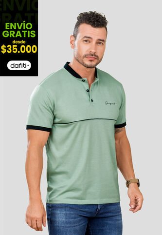 Polo Hombre Verde Oliva Mp 105493 MP
