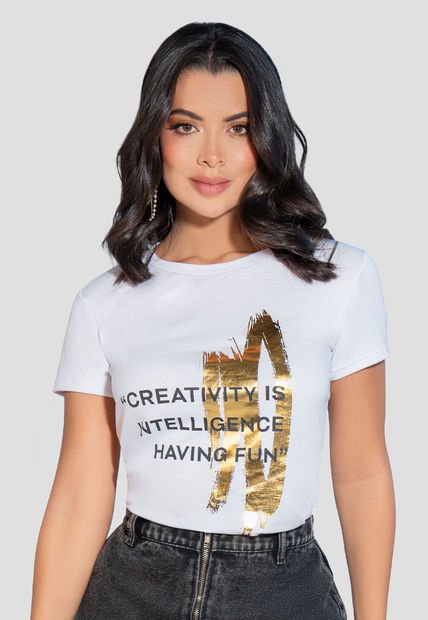 Camiseta Mujer Blanco Mp 105175