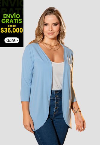 Cardigan Mujer Azul Claro Mp 105844 MP