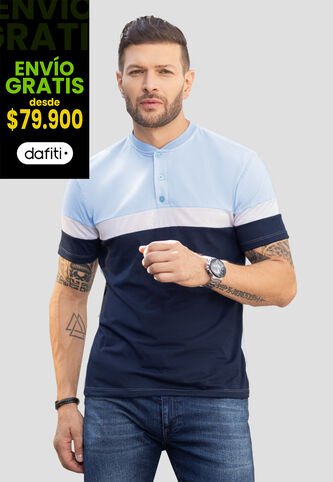 Polo Hombre Azul Claro Mp 100468 MP