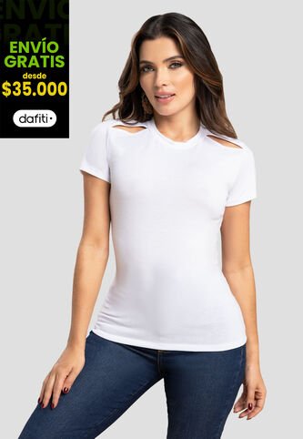 Camiseta Mujer Blanco Mp 104208 MP