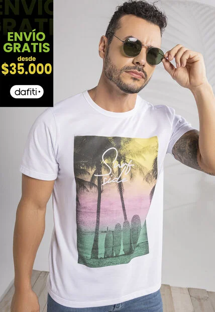 Camiseta Hombre Blanco Mp 101784