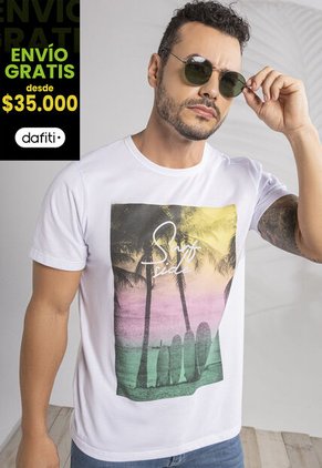 Camiseta Hombre Blanco Mp 101784