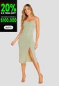 Vestido Largo Mujer Verde Matcha Mp 108409 de MP