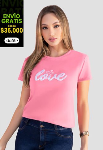 Camiseta Mujer Rosa Mp 103981 MP