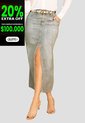 Falda Larga Mujer Verde Mp 107892 de MP